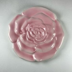 Prettiest Pastel Pink Rose Trinket Dish